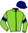 casaque portée par Richard G. jockey du cheval de course ILUSION DE LAGARDE, information pmu ZETURF