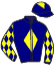 casaque portée par Mingant M. jockey du cheval de course WALKYRIA, information pmu ZETURF