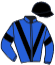 casaque portée par Blot P. jockey du cheval de course YELLOW SAND, information pmu ZETURF