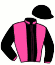 casaque portée par Seguy V. jockey du cheval de course NIGHTS ON BROADWAY, information pmu ZETURF