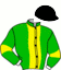 casaque portée par Yvon M. jockey du cheval de course HEROS OF JACK, information pmu ZETURF