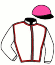casaque portée par Eyquem Jb. jockey du cheval de course CHARLUS, information pmu ZETURF