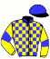 casaque portée par Moriceau A. jockey du cheval de course HITADOR, information pmu ZETURF