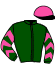 casaque portée par Romary Mlle M. jockey du cheval de course SLAYER, information pmu ZETURF casaque portée par Romary Mlle M. jockey du cheval de course SLAYER, information pmu ZETURF