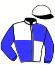 casaque portée par Jeanneau F. jockey du cheval de course JAGUAR OPAJELO, information pmu ZETURF