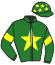 casaque portée par Soumillon C. jockey du cheval de course SIR CRATER, information pmu ZETURF casaque portée par Soumillon C. jockey du cheval de course SIR CRATER, information pmu ZETURF