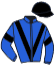 casaque portée par Mouesan H. jockey du cheval de course ATLANTIGO, information pmu ZETURF