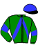 casaque portée par Lecanu F. jockey du cheval de course HAWAI MENCOURT (FR), information pmu ZETURF