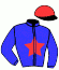 casaque portée par Collette A. jockey du cheval de course INFINITY JYV (FR), information pmu ZETURF
