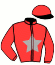 casaque portée par Gelormini G. jockey du cheval de course FOUR ROSES (FR), information pmu ZETURF