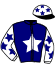 casaque portée par Goetz B. jockey du cheval de course EUSEBIO DU ROUMOIS (FR), information pmu ZETURF