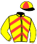 casaque portée par Le Beller T. jockey du cheval de course FABRY (FR), information pmu ZETURF
