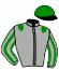 casaque portée par Thomain D. jockey du cheval de course GRAZZIA DU DAN (FR), information pmu ZETURF