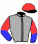 casaque portée par Abrivard L. jockey du cheval de course HUNMEC SOMOLLI (FR), information pmu ZETURF