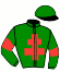 casaque portée par Brohier D. jockey du cheval de course GAG DE KACY (FR), information pmu ZETURF