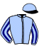 casaque portée par Gervais G. jockey du cheval de course DRAGUEUR D'AZUR (FR), information pmu ZETURF