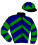 casaque portée par Olivier S. jockey du cheval de course GONTCHAROVA (FR), information pmu ZETURF