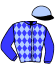 casaque portée par Mottier M. jockey du cheval de course IGLESIA (FR), information pmu ZETURF