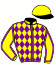 casaque portée par Dabouis A. jockey du cheval de course ELPHIE DU MARIN, information pmu ZETURF