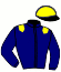 casaque portée par Poulain Mme Aga. jockey du cheval de course GENIUS PAT (FR), information pmu ZETURF