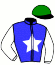 casaque portée par Angot A. jockey du cheval de course JENSSEN VISAIS, information pmu ZETURF