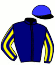 casaque portée par Rochard B. jockey du cheval de course I LOVE MACHINE (FR), information pmu ZETURF