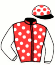 casaque portée par Pou Pou G. A. jockey du cheval de course GAYA DU VARLET (FR), information pmu ZETURF