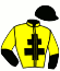 casaque portée par Fossard Mlle E. jockey du cheval de course GALOPIN DES CHAMPS (FR), information pmu ZETURF