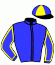casaque portée par Martin G. jockey du cheval de course HELL BOY DU BOULAY (FR), information pmu ZETURF