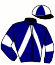 casaque portée par Jean P. Ch. jockey du cheval de course HOUBA FOR CLARA, information pmu ZETURF