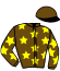 casaque portée par Lecanu F. jockey du cheval de course HUNE LOVE (FR), information pmu ZETURF