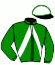 casaque portée par Gelormini G. jockey du cheval de course IPSO SIMARDIERE, information pmu ZETURF
