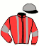 casaque portée par Lebourgeois Y. jockey du cheval de course HAURORE, information pmu ZETURF