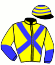 casaque portée par Gence F. jockey du cheval de course GALINKA DE GENNES, information pmu ZETURF