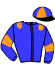 casaque portée par Robin F. jockey du cheval de course EGEE QUESNOT, information pmu ZETURF
