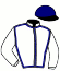 casaque portée par Hardy S. jockey du cheval de course FINGER DES LANDES, information pmu ZETURF