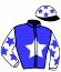 casaque portée par Bazire J. Ph. jockey du cheval de course DOMINO DU MILAN, information pmu ZETURF