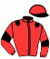 casaque portée par Thomain D. jockey du cheval de course JADE DU DAN, information pmu ZETURF