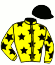 casaque portée par Desmigneux F. jockey du cheval de course JAZZ DU BOUFFEY, information pmu ZETURF