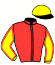 casaque portée par Gelormini G. jockey du cheval de course JUST FOR FUN, information pmu ZETURF