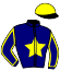 casaque portée par Joly M. jockey du cheval de course INESSA, information pmu ZETURF