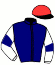 casaque portée par Gelormini G. jockey du cheval de course FRANKLIN STAR, information pmu ZETURF