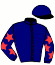 casaque portée par Raffin E. jockey du cheval de course FOLIE BLONDE, information pmu ZETURF