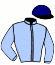 casaque portée par Thomain D. jockey du cheval de course INAYA D'ERONVILLE, information pmu ZETURF