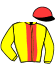 casaque portée par Rochard B. jockey du cheval de course IMZARA VALIERE, information pmu ZETURF