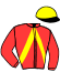 casaque portée par Olivier J. Y. jockey du cheval de course HOBBY DE L'EVRE, information pmu ZETURF