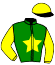casaque portée par Rousseau Seb. jockey du cheval de course HAUGAIN, information pmu ZETURF