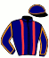 casaque portée par Blandin G. jockey du cheval de course JELLY BELLY WELL, information pmu ZETURF