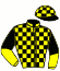 casaque portée par Ploquin Pau. Ph. jockey du cheval de course JARKA DE BEYLEV, information pmu ZETURF casaque portée par Ploquin Pau. Ph. jockey du cheval de course JARKA DE BEYLEV, information pmu ZETURF
