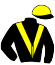 casaque portée par Daugeard Ph. jockey du cheval de course IPSO D'AVIGNERE, information pmu ZETURF